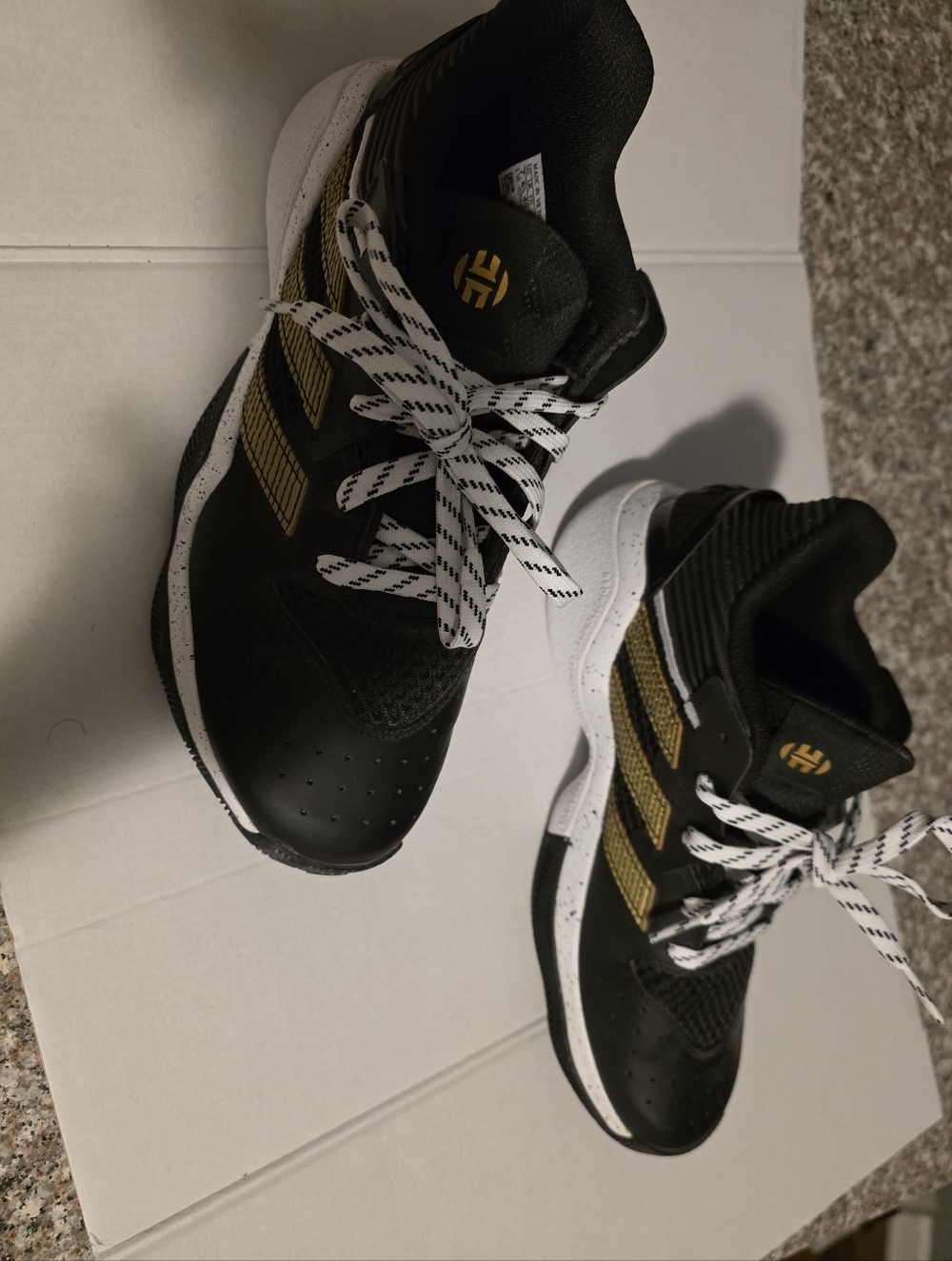 Adidas Harden Stepback Black Gold Sneakers